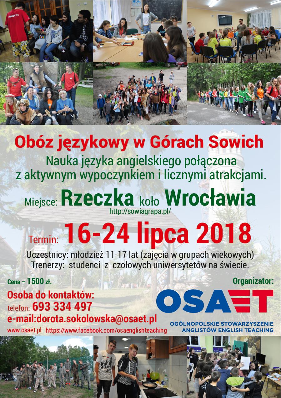 Obóz językowy w Górach Sowich
